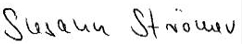 Unterschrift Susann Strömer